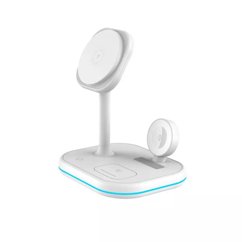 TECH-PROTECT QI15W-A27 3IN1 Magnetic MagSafe Wireless Charger White