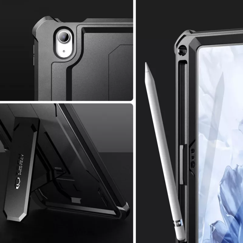 Tech-Protect Kevlar Pro Hülle für iPad 10.9 (10. Gen, 2022) / iPad 11 (2025), Schwarz