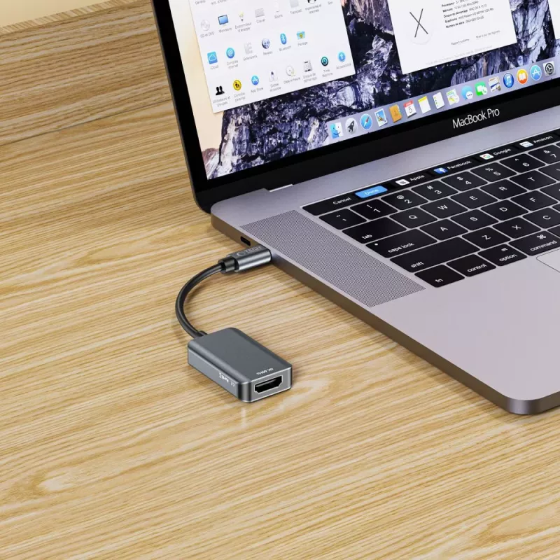 TECH-PROTECT ULTRABOOST Adapter USB-C auf HDMI 4K 60Hz Schwarz