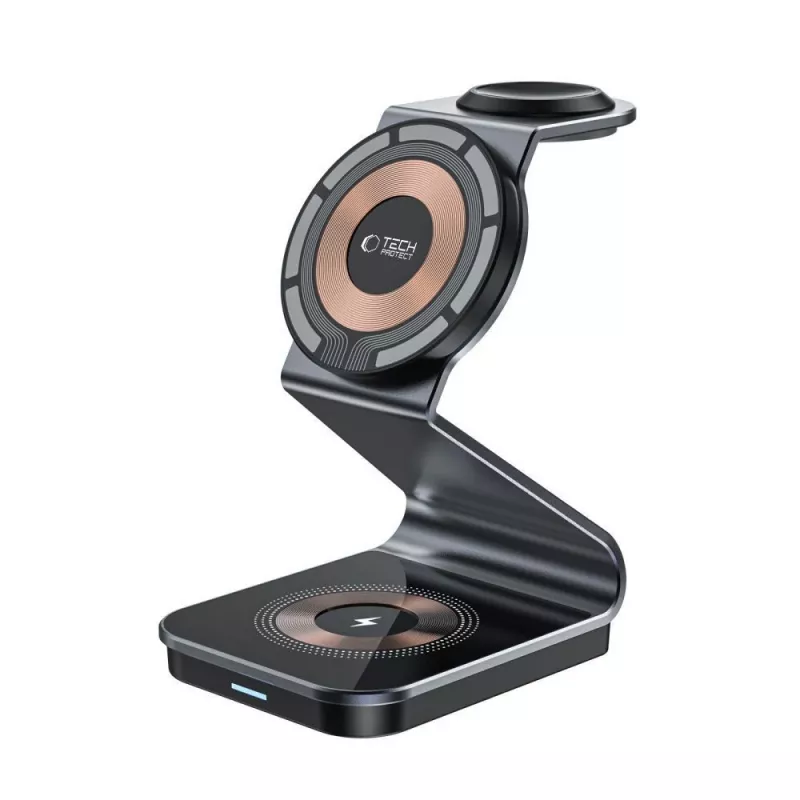 Tech-Protect QI15W-A29 3IN1 MagSafe Wireless Charging Station Black