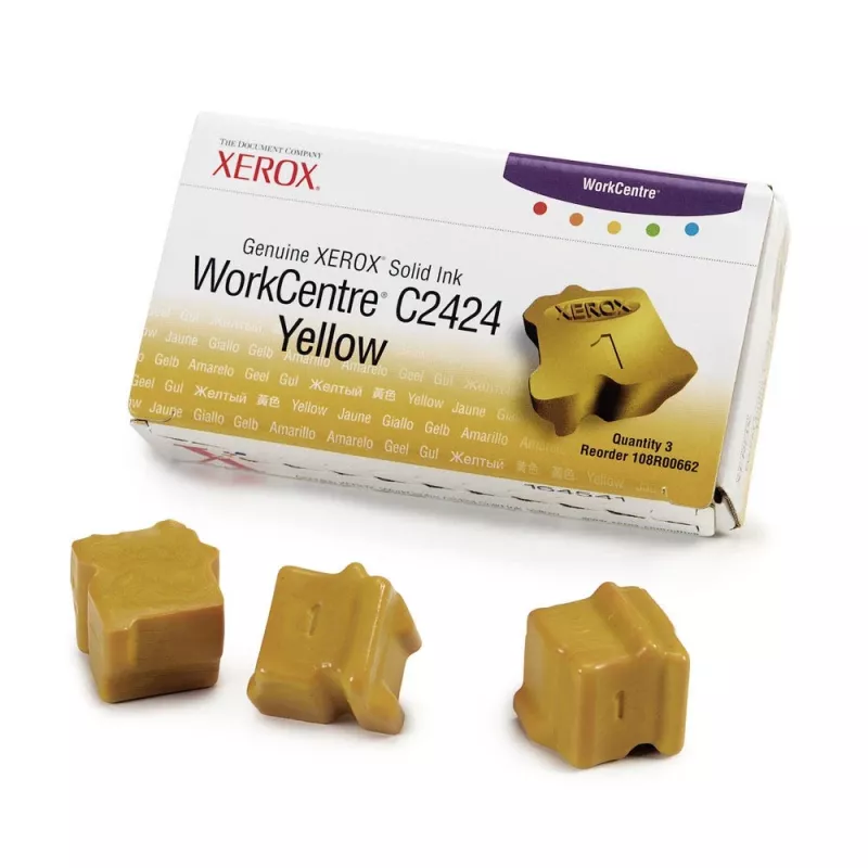 Xerox Original Solid Ink Stick Gelb 3er-Pack (3400 Seiten) 108R00662