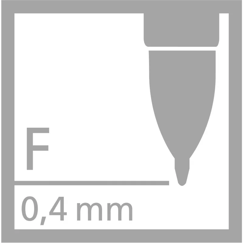 STABILO Palette Gelschreiber, einziehbar, 0,4 mm, Schwarz