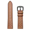 TECH-PROTECT Lederarmband für Samsung Galaxy Watch 4 / 5 / 5 Pro (40 / 42 / 44 / 45 / 46 mm) Braun