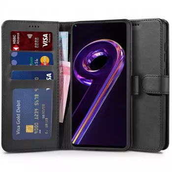 TECH-PROTECT Wallet Case für Realme 9 Pro, Schwarz