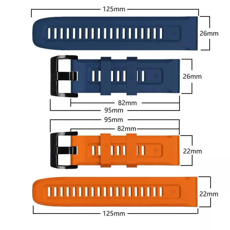 Tech-Protect Iconband für Garmin Fenix 3 / 5X / 3HR / 5X Plus / 6X / 6X Pro / 7X Schwarz