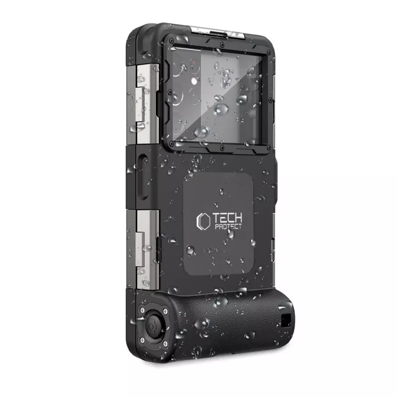 TECH-PROTECT IPX8 Universal Diving Waterproof Case Black