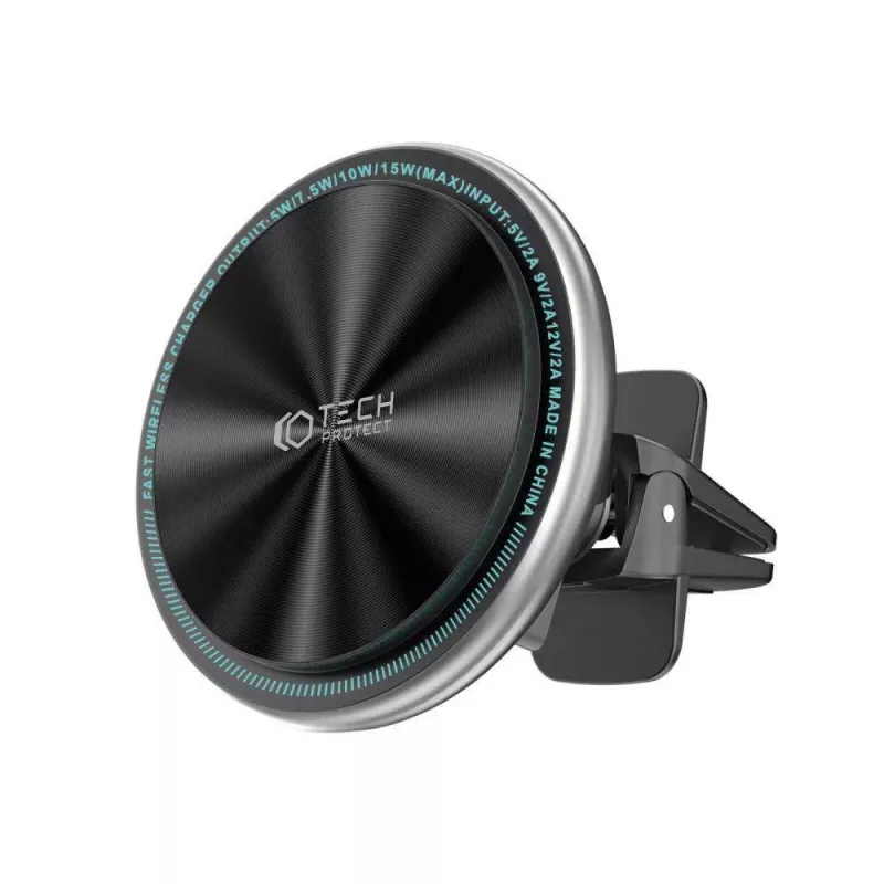 TECH-PROTECT A2 Magnetic MagSafe Vent Car Mount Wireless Charger 15W Black