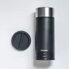 Microplane Universal Mill - Schwarz/Durchsichtig, Drehreibe für Hartkäse, Schokolade, Nüsse, Gewürze
