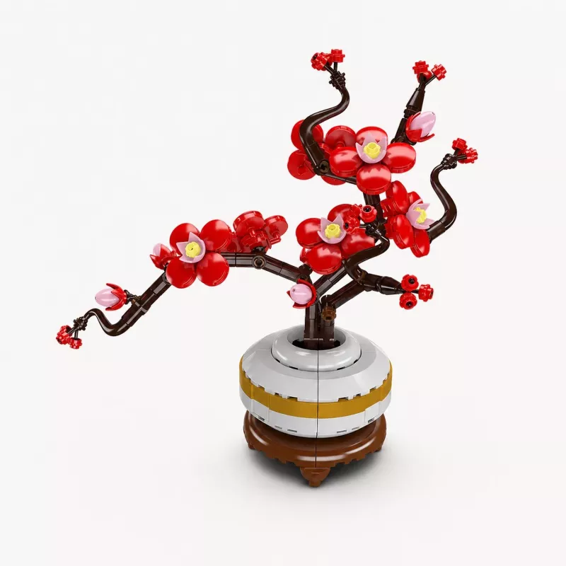 Mould King Plum Blossom Botanical 24120 Building Block Set (393 Teile)
