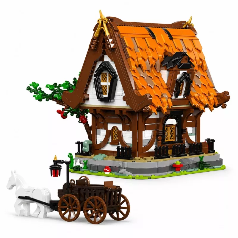Mould King Medieval World Log Cabin 16054 Bausteine-Set (2192 Teile)