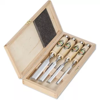 Kirschen Stechbeitel-Set 4-teilig 1141 HK in Holzbox