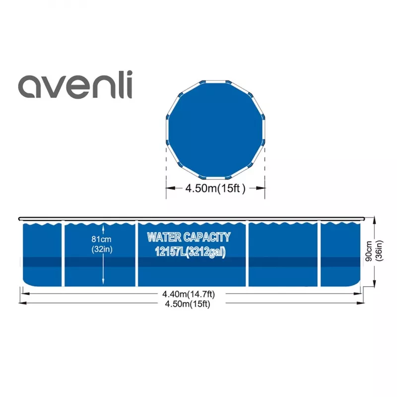 AVENLI Rundbecken-Set 427x84