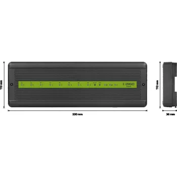 ENGO Controls ECB62-ZB Smart Home Zentraleinheit, 6 Funkzonen + 2 Kabelgebundene, 230V