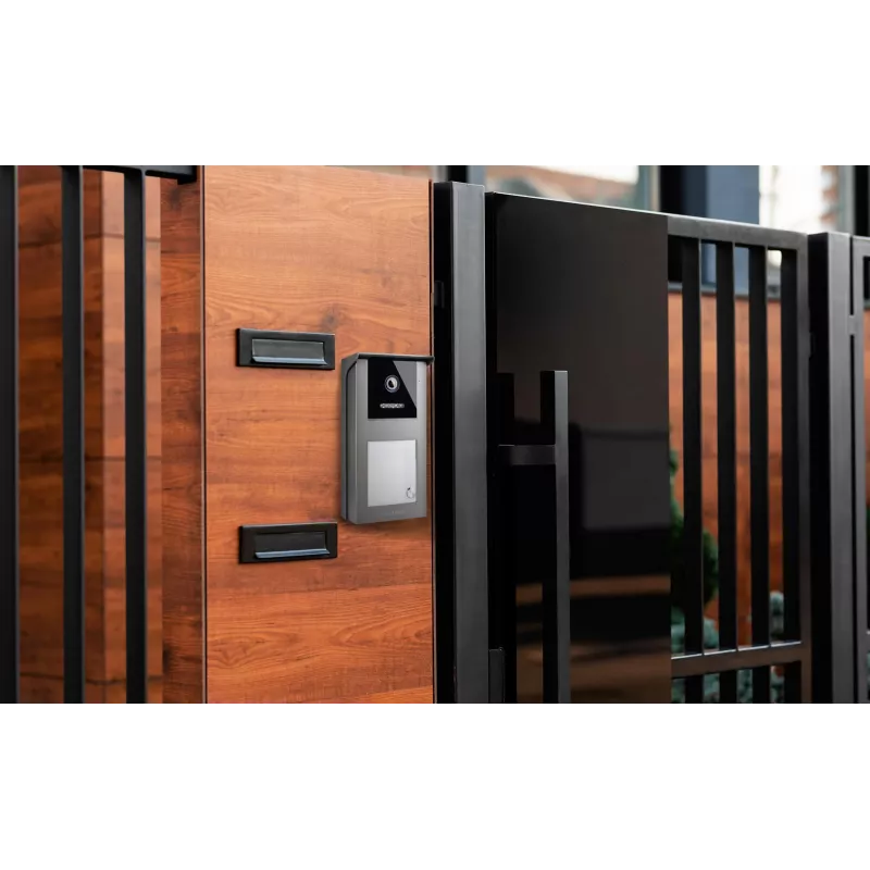 VIDOS IPX S101-1 Außenpanel mit RFID-Leser, 2MP-Kamera, PoE, Schwarz