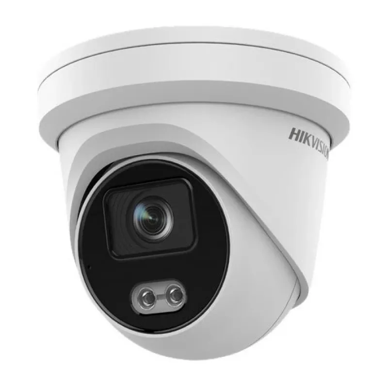 Hikvision Pro Series DS-2CD2347G2-L 4MP ColorVu Turret IP Kamera mit 2,8mm Objektiv, IP67, eingebautem Mikrofon, PoE