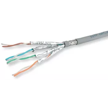 ROLINE S/FTP Cat.6A (Class EA) LSOH Solid Wire Bulk Cable, 100 m, Grau