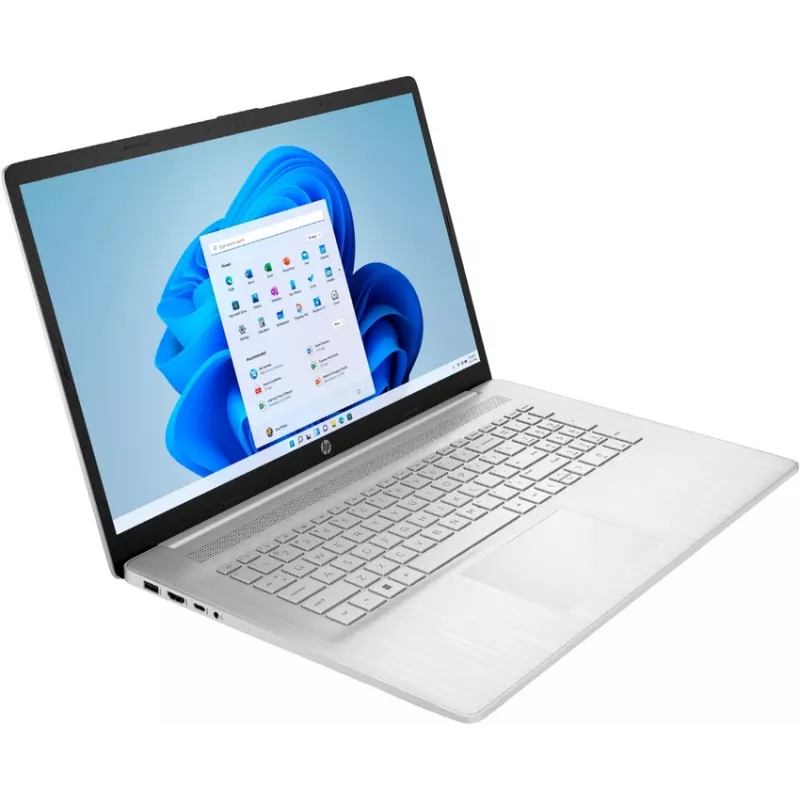 HP Laptop 17-cn0534ng, Intel Core i3-1125G4, 8GB RAM, 512GB SSD, 17,3 inch Full HD IPS, Windows 11 Home, Natural Silver (generalüberholt)