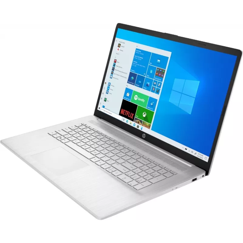 HP Laptop 17-cn0534ng, Intel Core i3-1125G4, 8GB RAM, 512GB SSD, 17,3 inch Full HD IPS, Windows 11 Home, Natural Silver (generalüberholt)
