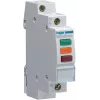 HAGER SVN129 Signalleuchte, 230V AC, 3 x LED Rot+Grün+Orange, DIN-Schiene