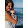 Beaba Baby Heart Baby-Sonnenbrille mit elastischem Band 0-9 Monate Flieder
