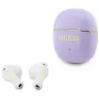 GUESS Glossy Gold Line Classic TWS Earbuds - Lila