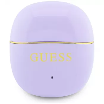 GUESS Glossy Gold Line Classic TWS Earbuds - Lila