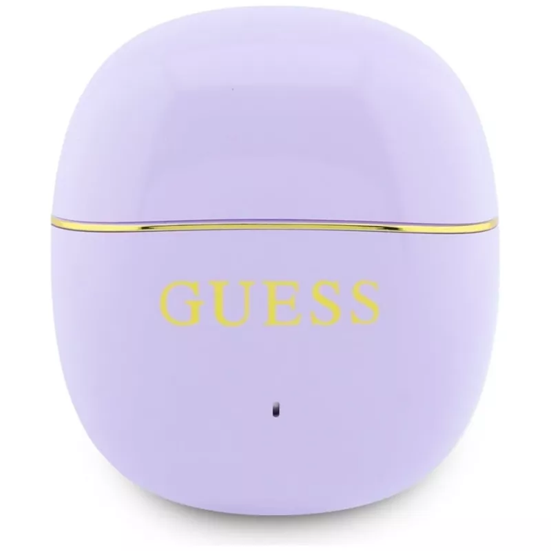 GUESS Glossy Gold Line Classic TWS Earbuds - Lila