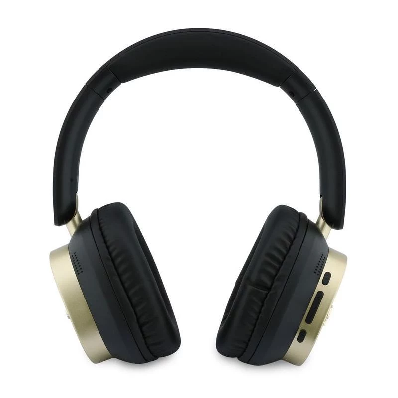 Guess Bluetooth Over-Ear Kopfhörer ENC Rectangle Metal Script Schwarz