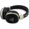 Guess Over-Ear Bluetooth-Kopfhörer mit ENC, Metallic-gekörntes Dreieck-Logo, Schwarz