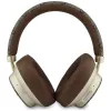 Guess GUE005457 Over-Ear Bluetooth-Kopfhörer mit ENC, Braun, Gold Script Metal Design