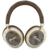 Guess GUE005457 Over-Ear Bluetooth-Kopfhörer mit ENC, Braun, Gold Script Metal Design