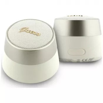 GUESS Bluetooth Lautsprecher 5W Script MetalLogo Gold