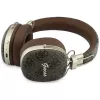 Guess GUE005462 Bluetooth Over-Ear-Kopfhörer mit ENC, Metalldesign, 4G Script Logo, Braun