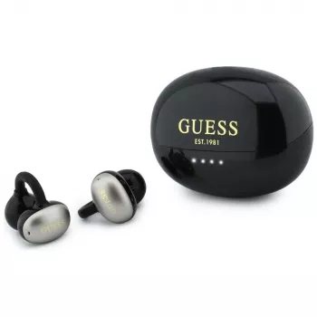 Guess Open-Wearable Stereo Bluetooth Kopfhörer mit Metallic-Finish, elektroplattierten Teilen und klassischem Logo Schwarz