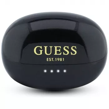 Guess Open-Wearable Stereo Bluetooth Kopfhörer mit Metallic-Finish, elektroplattierten Teilen und klassischem Logo Schwarz