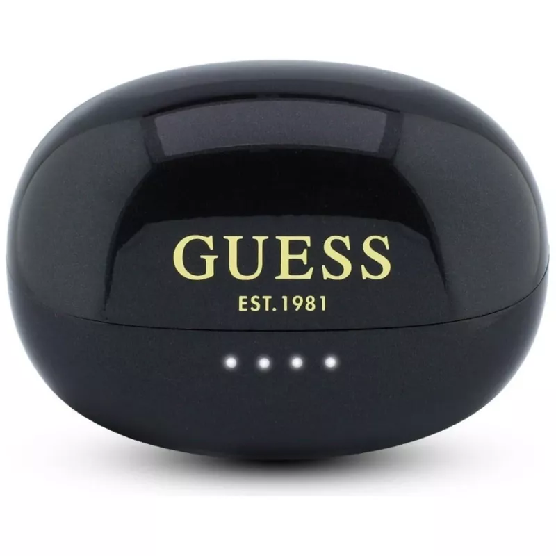 Guess Open-Wearable Stereo Bluetooth Kopfhörer mit Metallic-Finish, elektroplattierten Teilen und klassischem Logo Schwarz