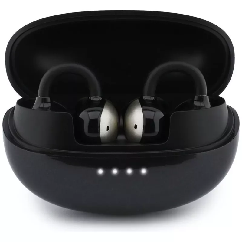 Guess Open-Wearable Stereo Bluetooth Kopfhörer mit Metallic-Finish, elektroplattierten Teilen und klassischem Logo Schwarz