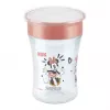NUK Disney Mickey Mouse Magic Cup 230ml Roter Trinklernbecher mit 360° Trinkrand