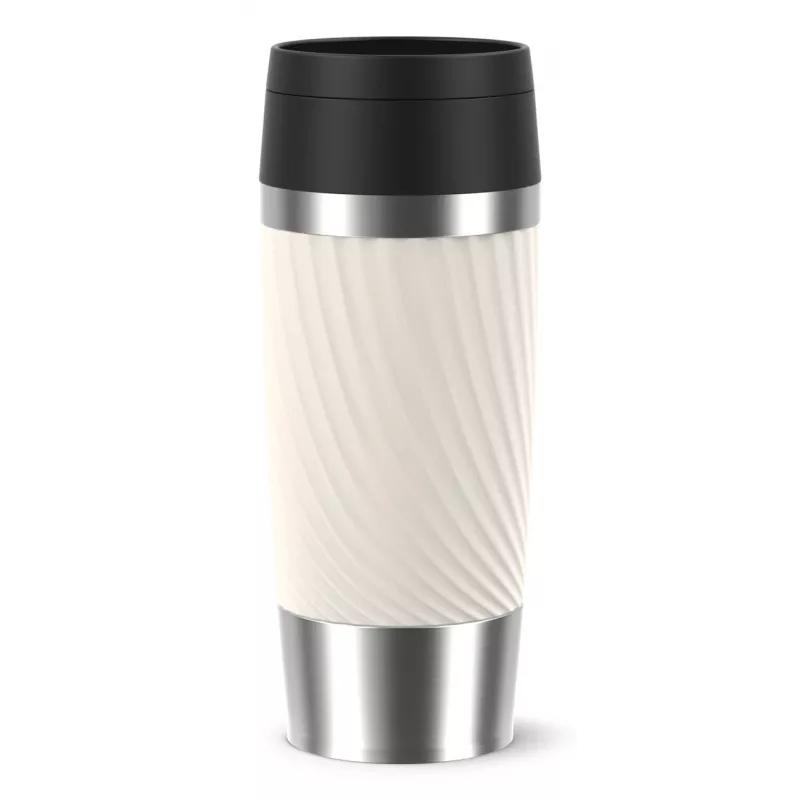 EMSA TRAVEL MUG Classic Twist (Creme/Edelstahl, 0,36 Liter)