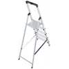 Krause SOLIDY 1x5 126238 Einseitige Trittleiter, 5 Stufen, Aluminium, 150 kg Tragfähigkeit
