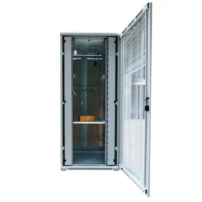 ALLNET ALL-SNB81222EKGrau 22U Stand-Netzwerkschrank - 500 kg Tragfähigkeit - Grau - 4 Lüfter