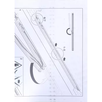 Hormann FS-2 Zweiteilige kurze Zahnriemenschiene für Promatic/Supramatic-Antriebe