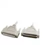 EFB Electronics Serielles Datenkabel 1:1, 2x DSub 37, Stecker auf Buchse, 3,0 m, beige