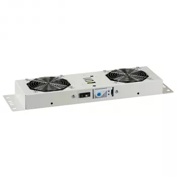 EFB-Elektronik BASIC Lüftereinheit 2-fach, inkl. Thermostat, RAL 9005 Plug & Play, für Wandgehäuse IP55