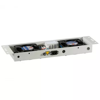 EFB-Elektronik BASIC Lüftereinheit 2-fach, inkl. Thermostat, RAL 9005 Plug & Play, für Wandgehäuse IP55