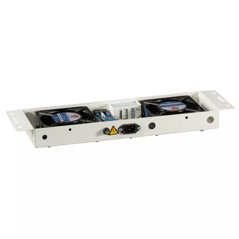 EFB-Elektronik BASIC Lüftereinheit 2-fach, inkl. Thermostat, RAL 9005 Plug & Play, für Wandgehäuse IP55