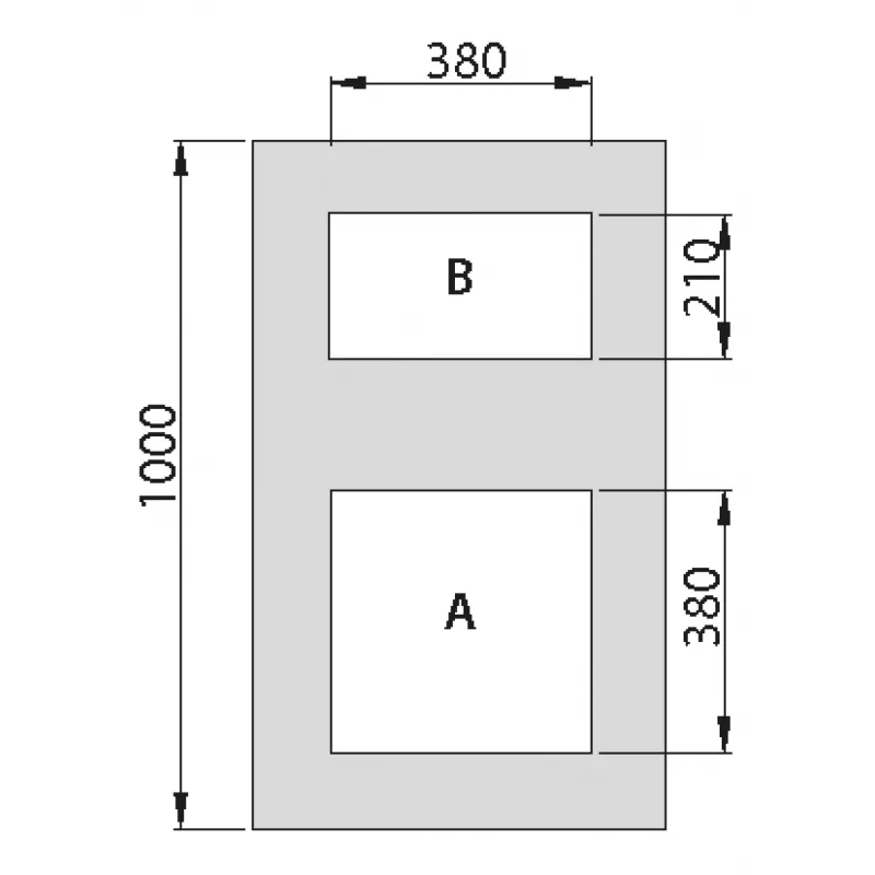 EFB PRO-MOD06A.GR Kabelmanagement-Modul mit Bürstendichtung und Staubfilter, Öffnungstyp A, Lichtgrau (RAL 7035)