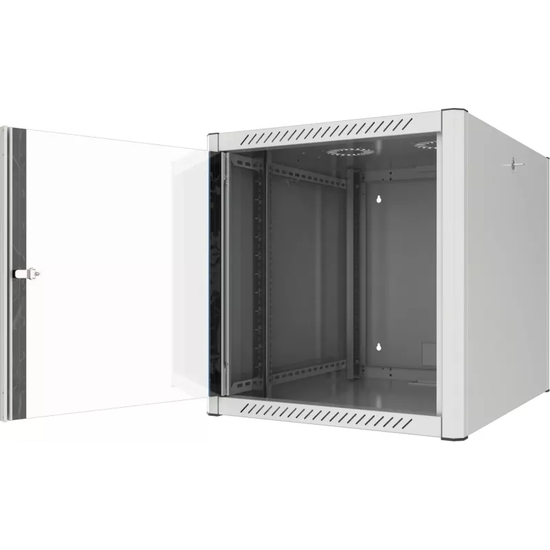 EFB Elektronik 19 inch Wandgehäuse 12U Tiefe 800 mm vormontiert RAL7035