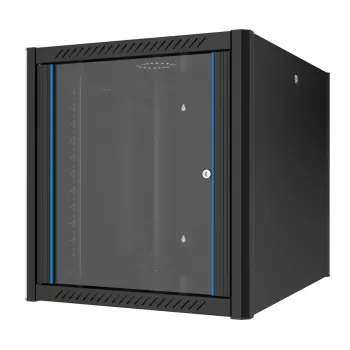 EFB Elektronik 19 inch Wandgehäuse 12U, Tiefe 800 mm, vormontiert, RAL 9005 (691912TS.80)