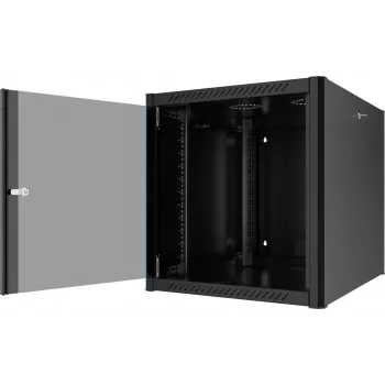 EFB Elektronik 19 inch Wandgehäuse 12U, Tiefe 800 mm, vormontiert, RAL 9005 (691912TS.80)